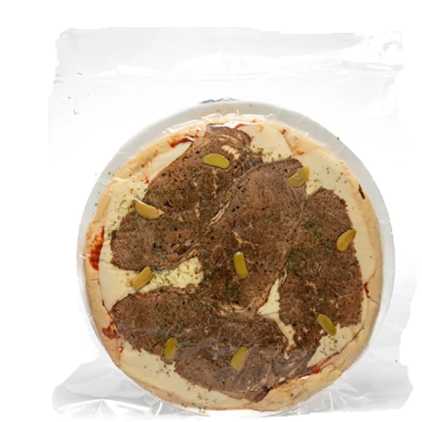 PIZZA DE TERNERA Y MUZZA